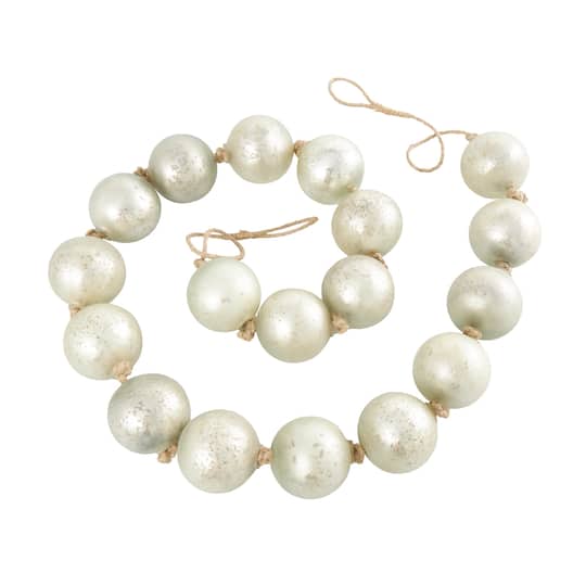 8ft. Extra Long Handmade Glass Beaded Garland with Tassels